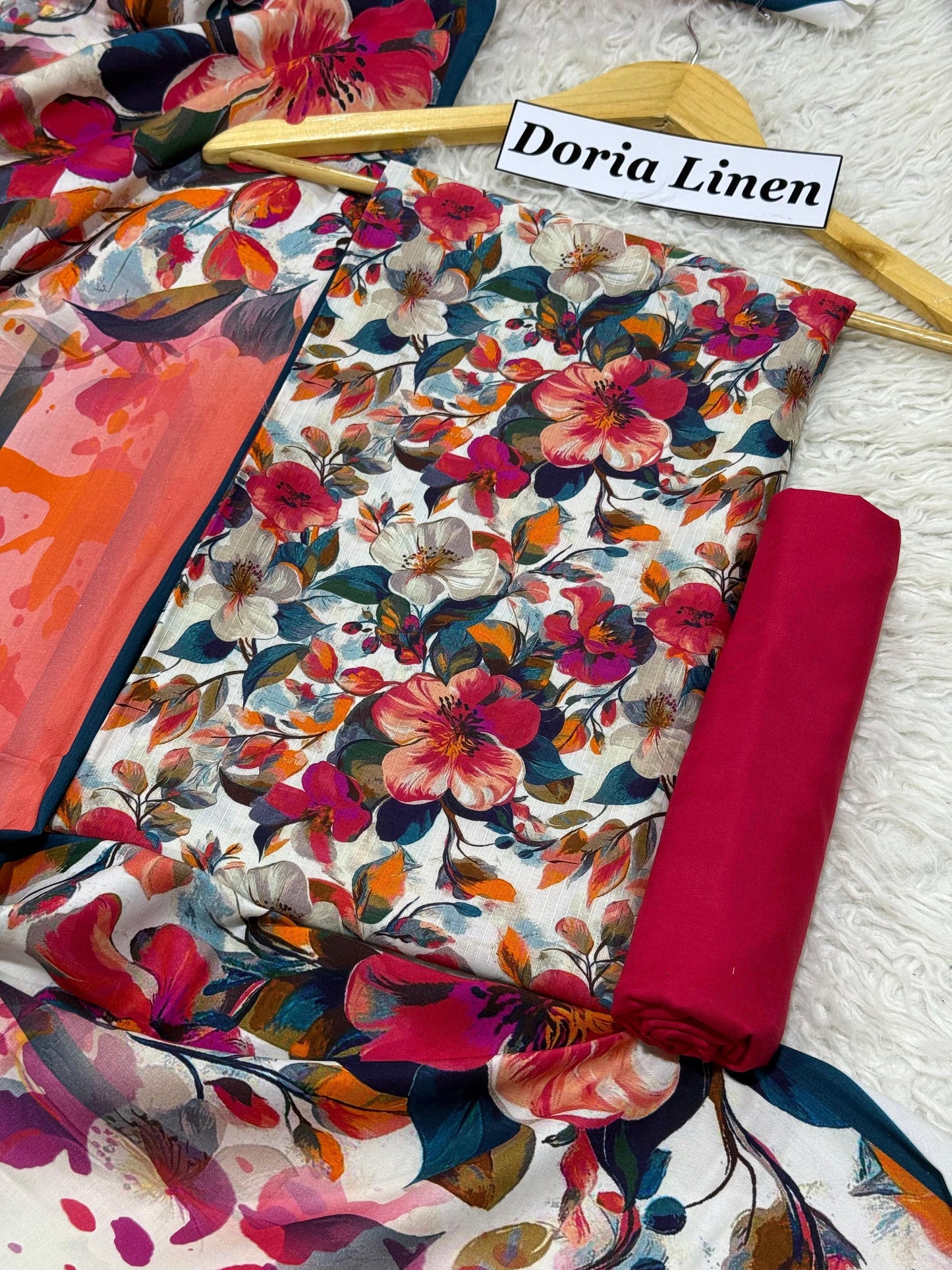 Doria Linen 3Pc Collection F53