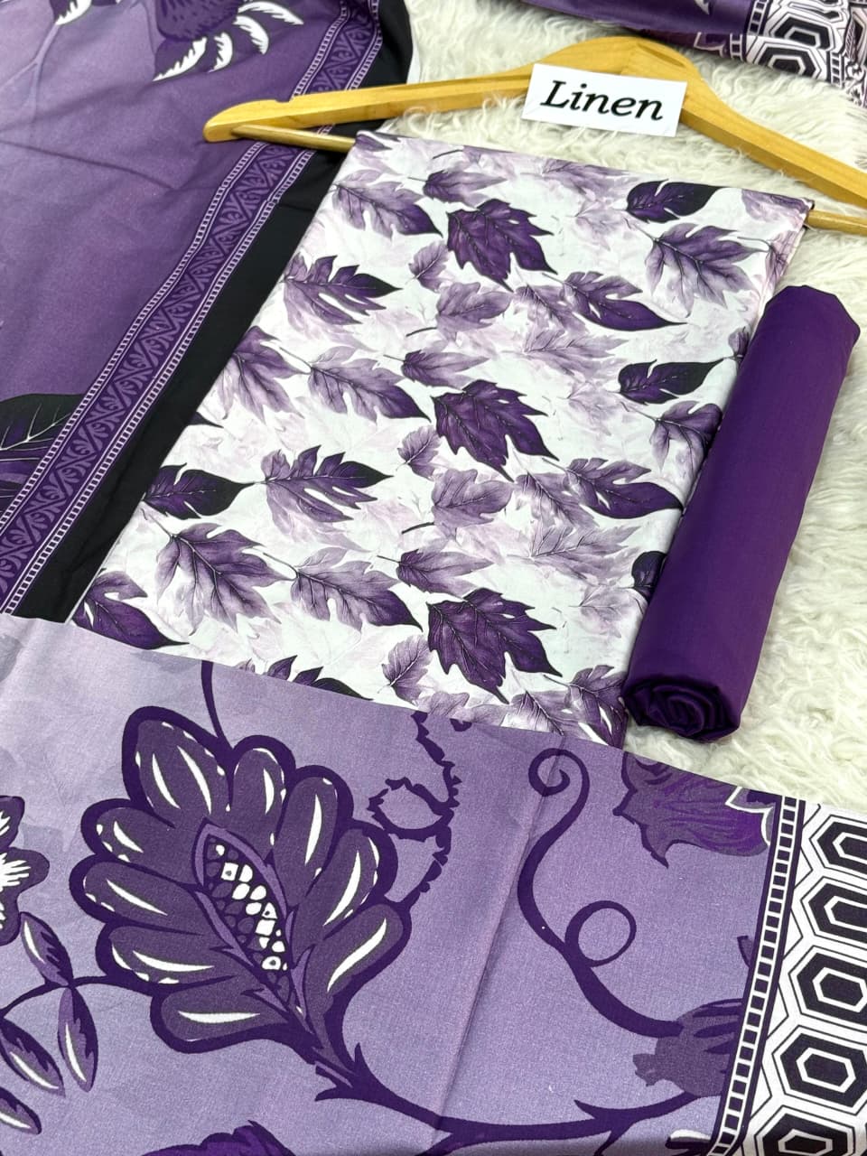 Linen Printed 3pc D-67