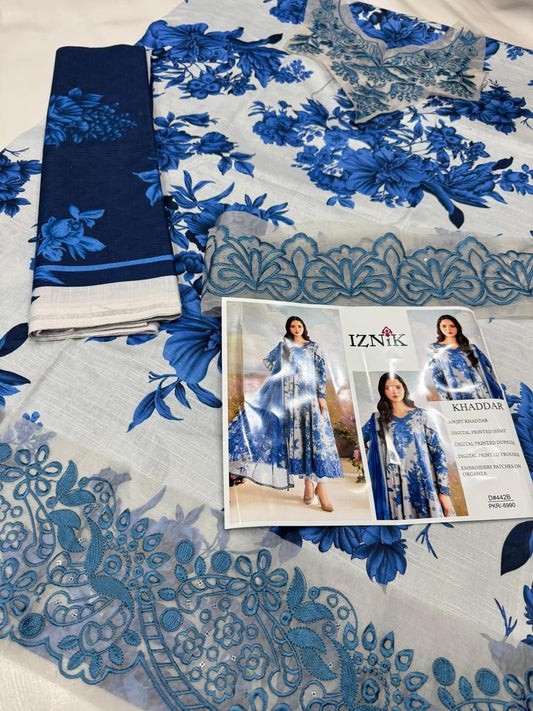 Khaddar embroidered 3pc M-23