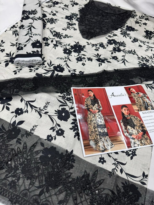 Khaddar embroidered 3pc M-21
