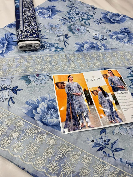 Khaddar embroidered 3pc M-29