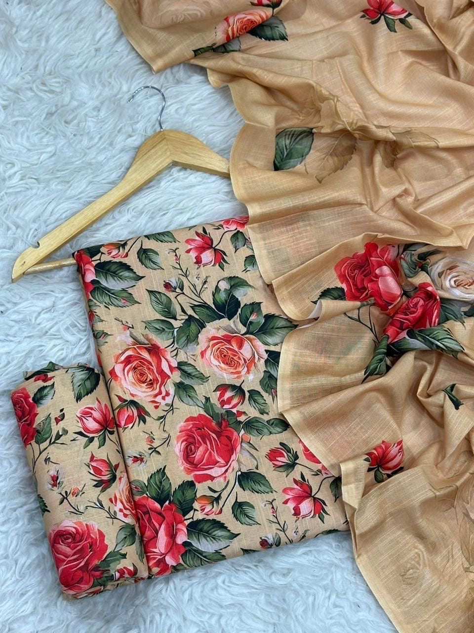 alkaram khaddar 3 pc suit K-45