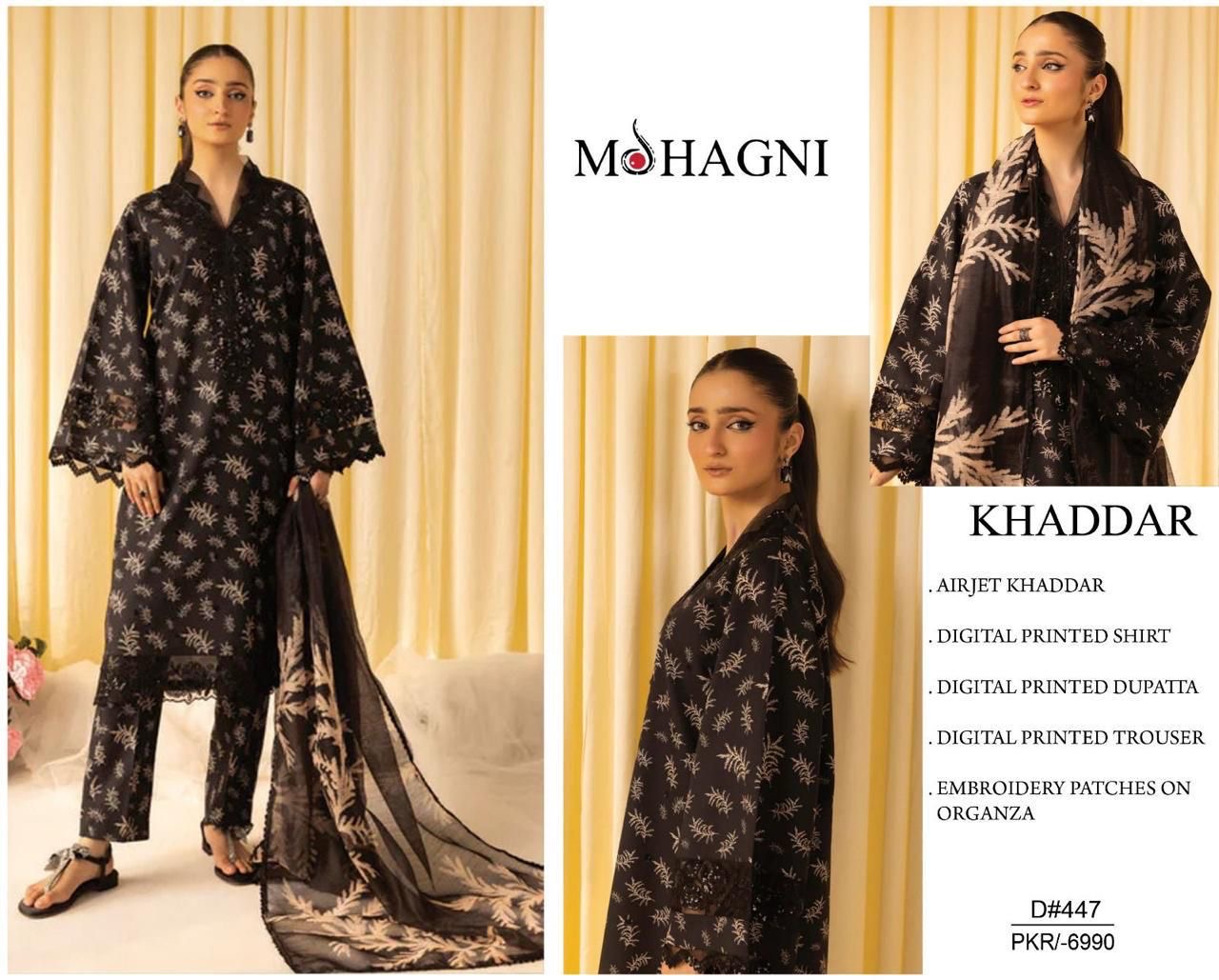 Khaddar embroidered 3pc M-25