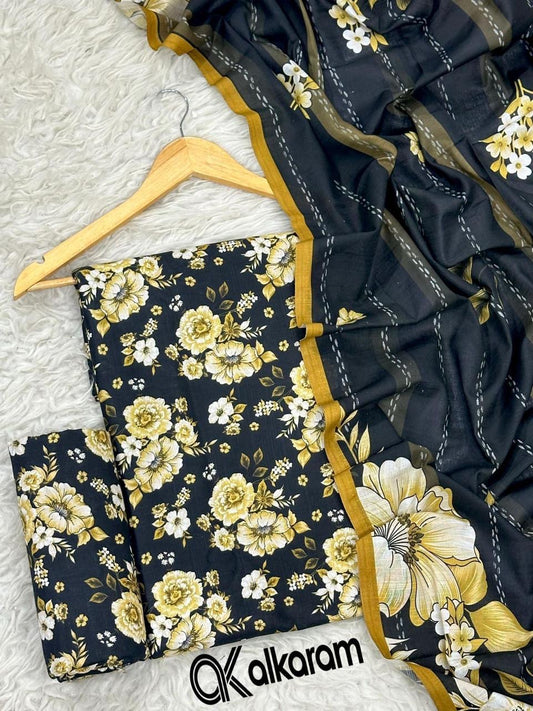 alkaram khaddar 3 pc suit K-34