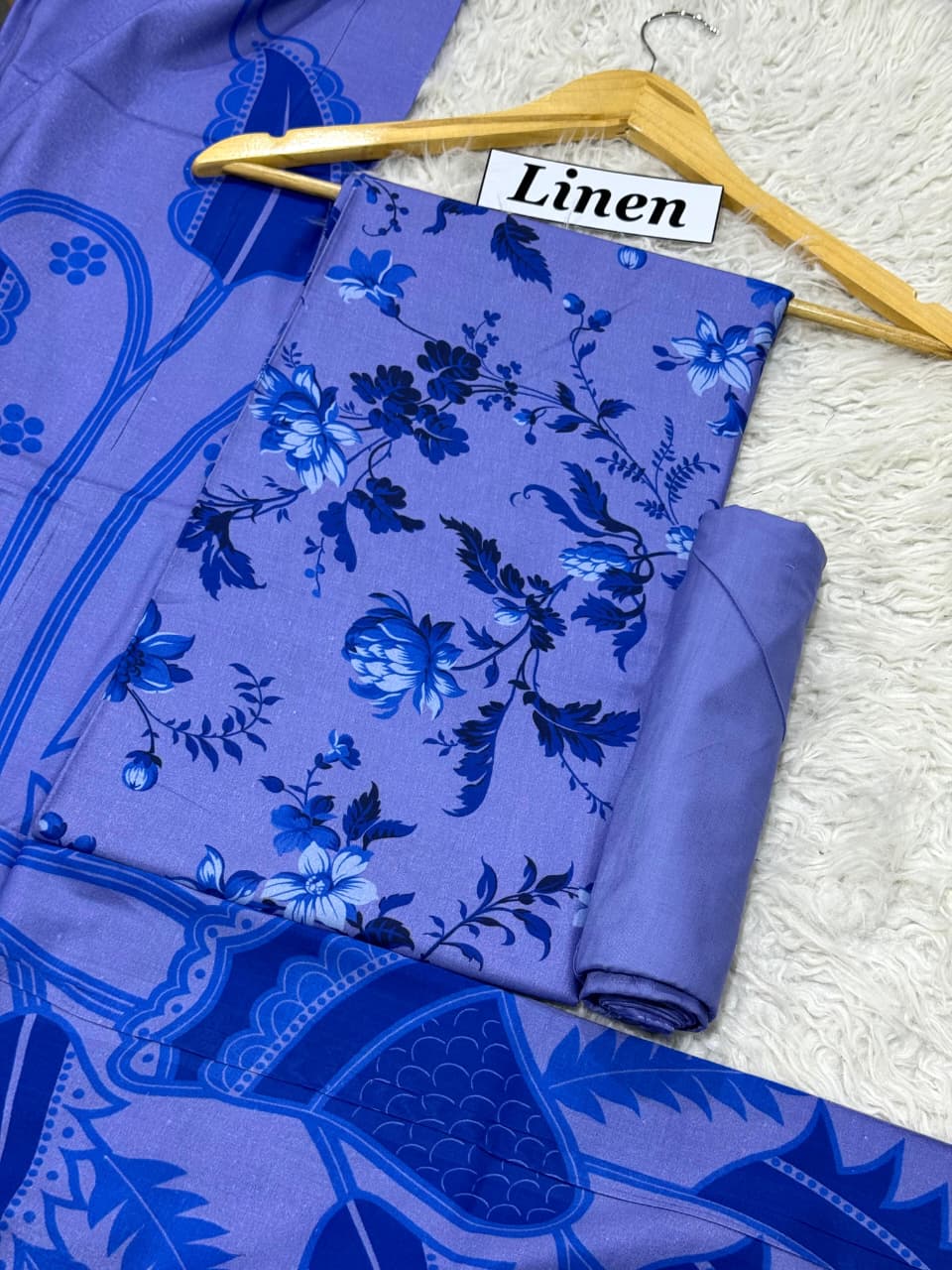 Linen Printed 3pc D-40