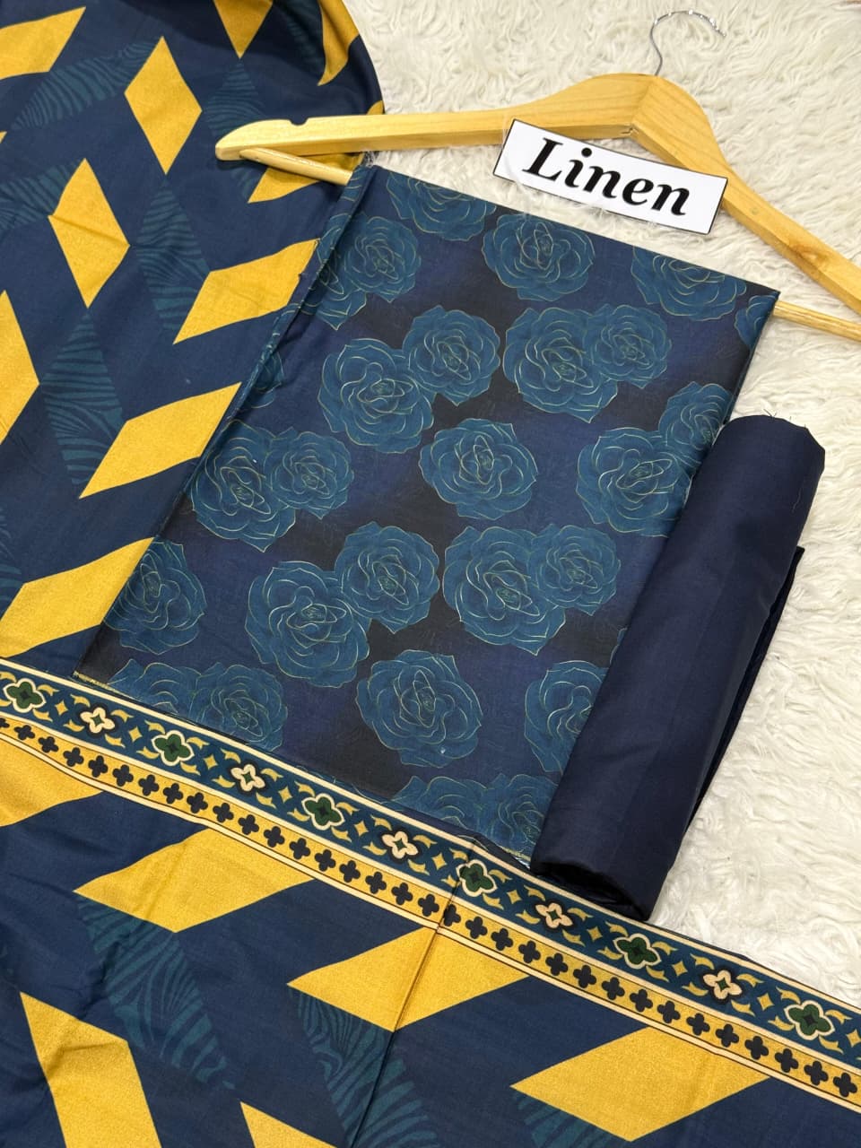 Linen Printed 3pc D-42