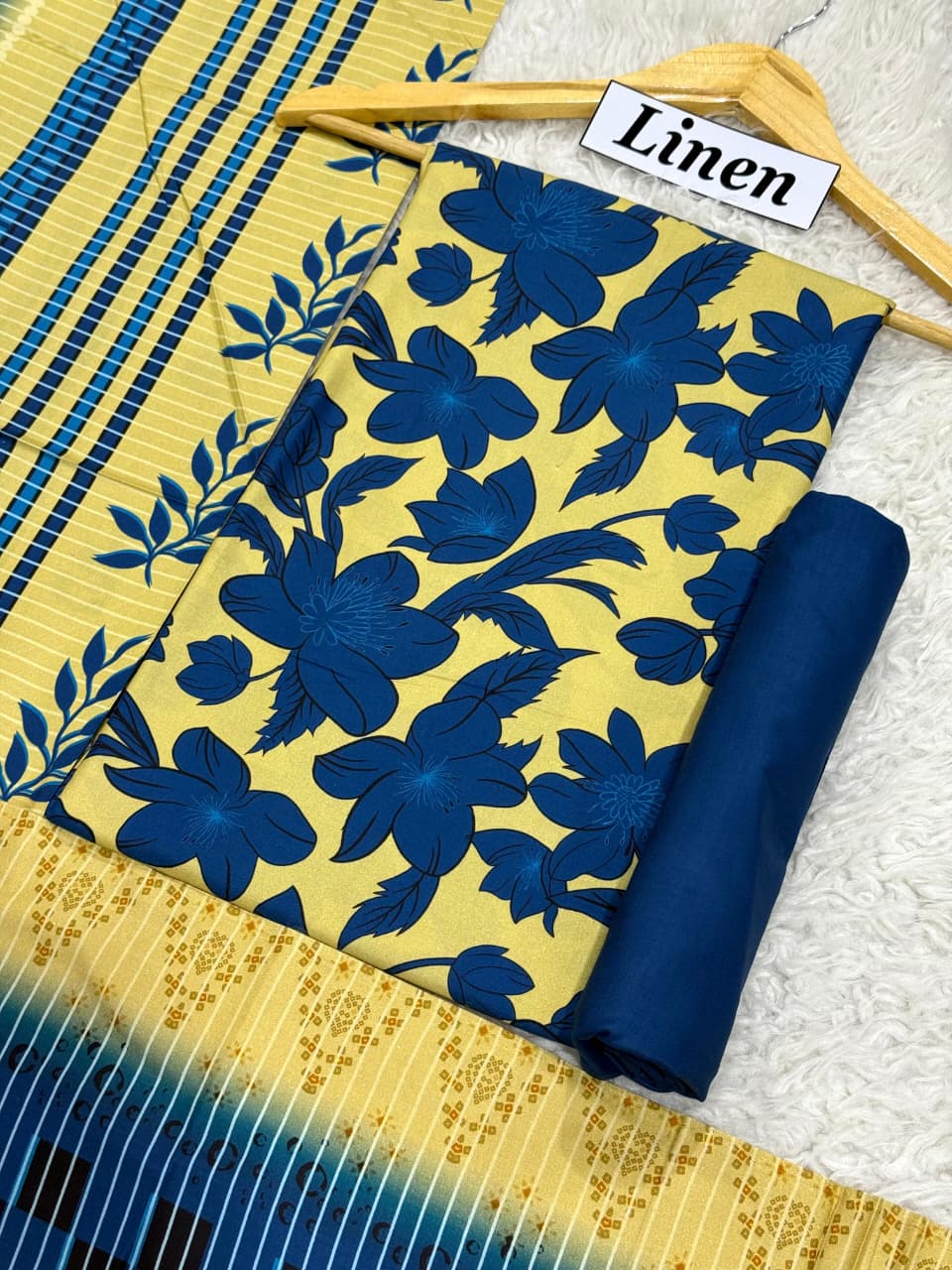 Linen Printed 3pc D-43
