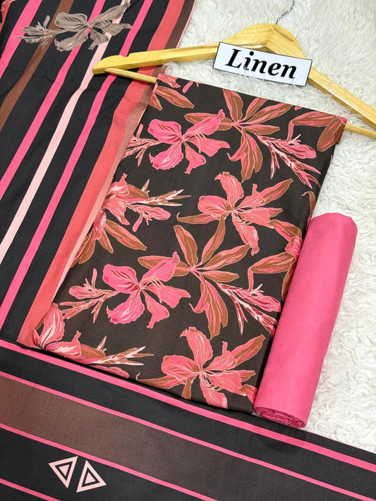 Linen Printed 3pc D-50