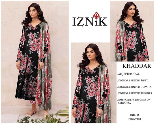 Khaddar embroidered 3pc M-16