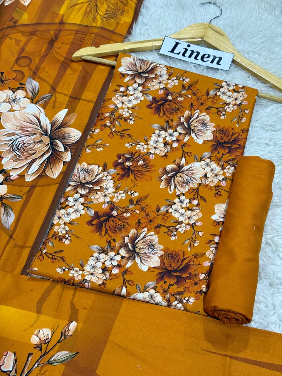 Linen Printed 3pc D-53