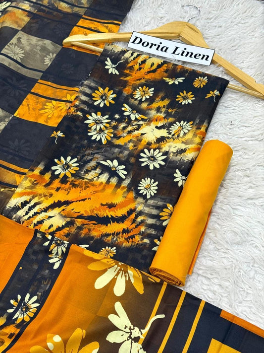 Doria Linen 3Pc Collection F37
