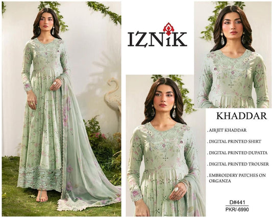Khaddar embroidered 3pc M-26