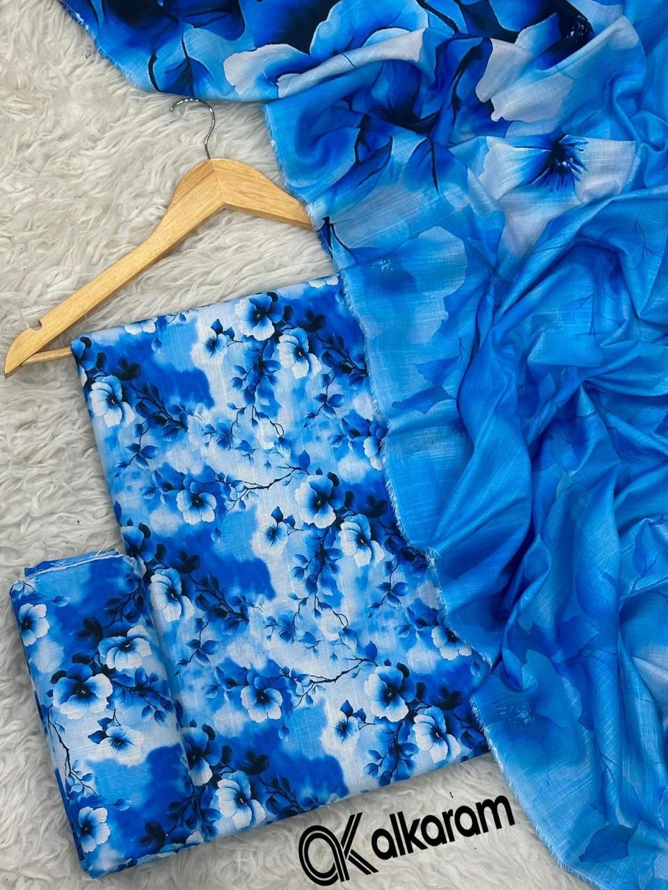 alkaram khaddar 3 pc suit K-42