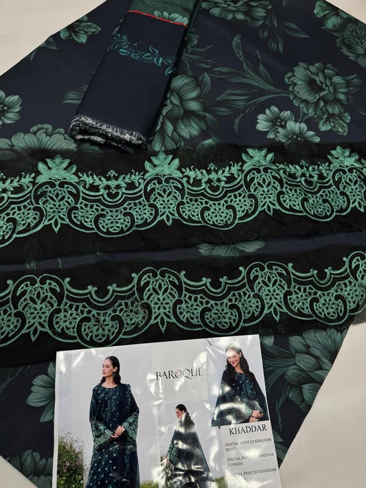Khaddar embroidered 3pc M-27
