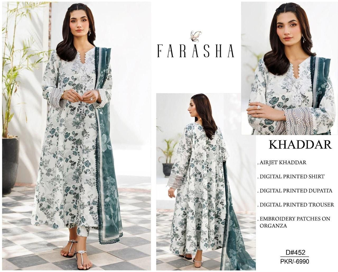 Khaddar embroidered 3pc M-24