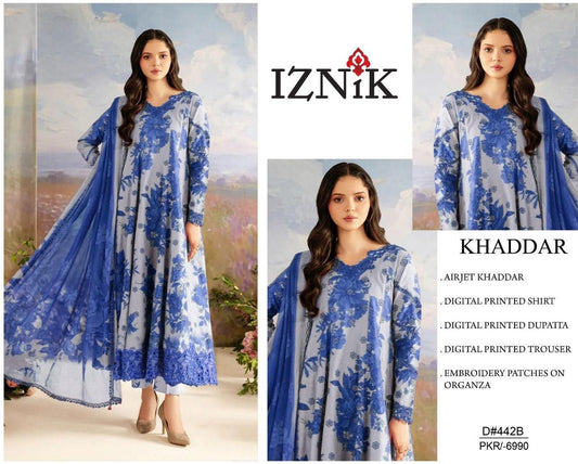 Khaddar embroidered 3pc M-23