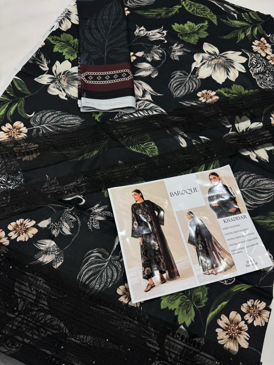 Khaddar embroidered 3pc M-17