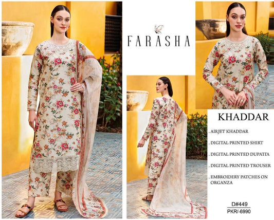 Khaddar embroidered 3pc M-19