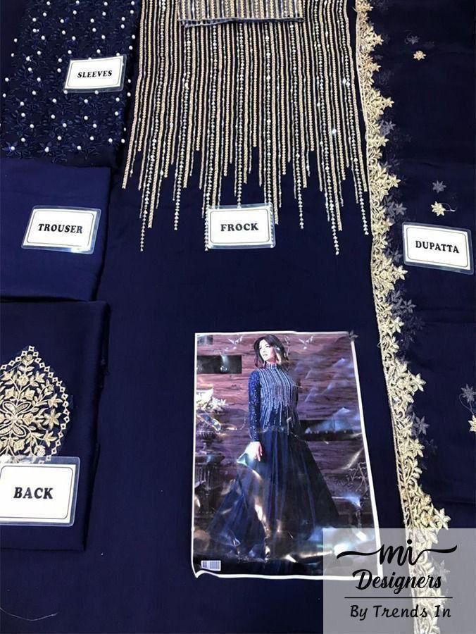 Chiffon Maxi 3 pcs  .READY TO WEAR.