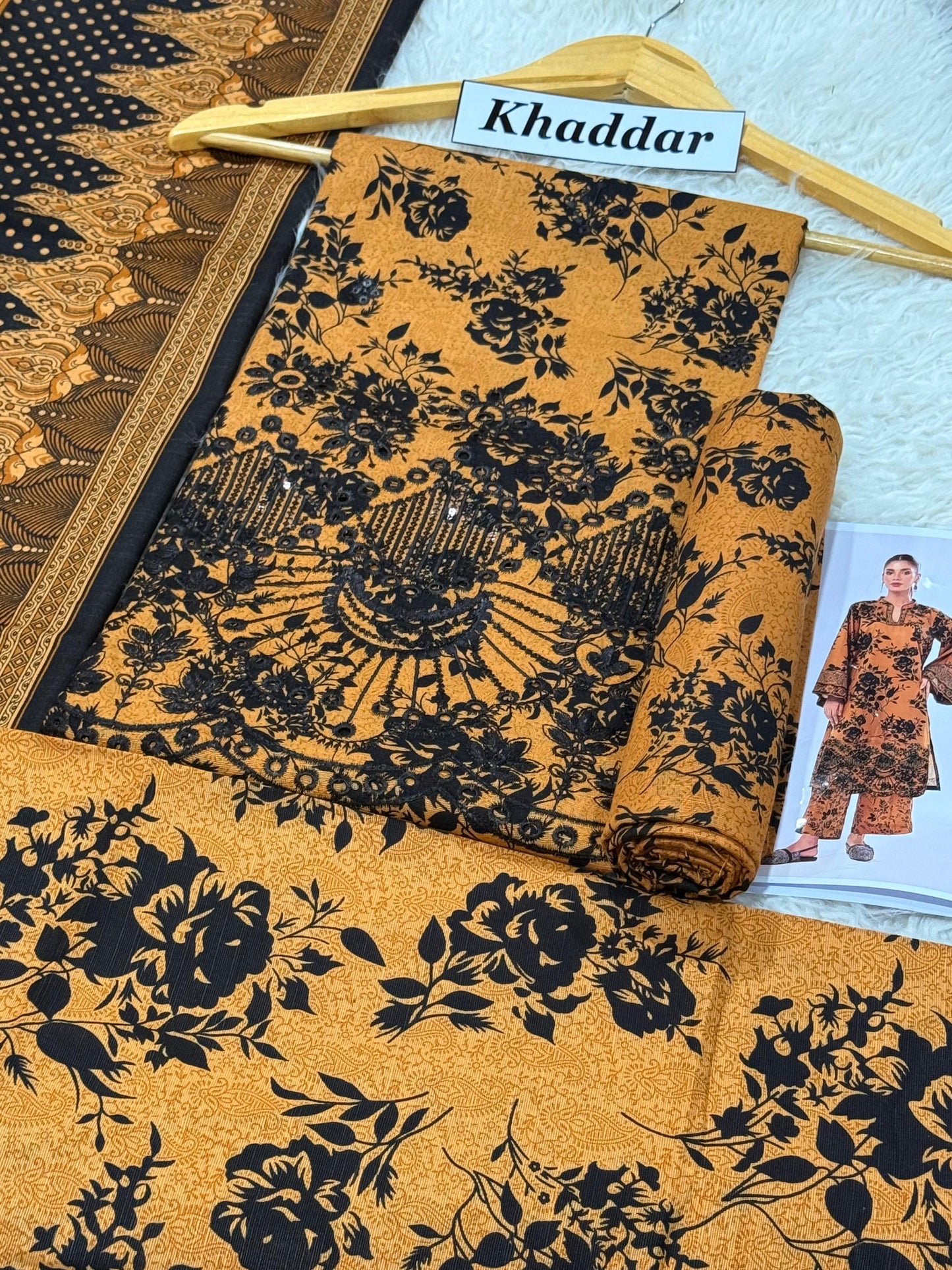 Khaddar 3 Pc embroidery