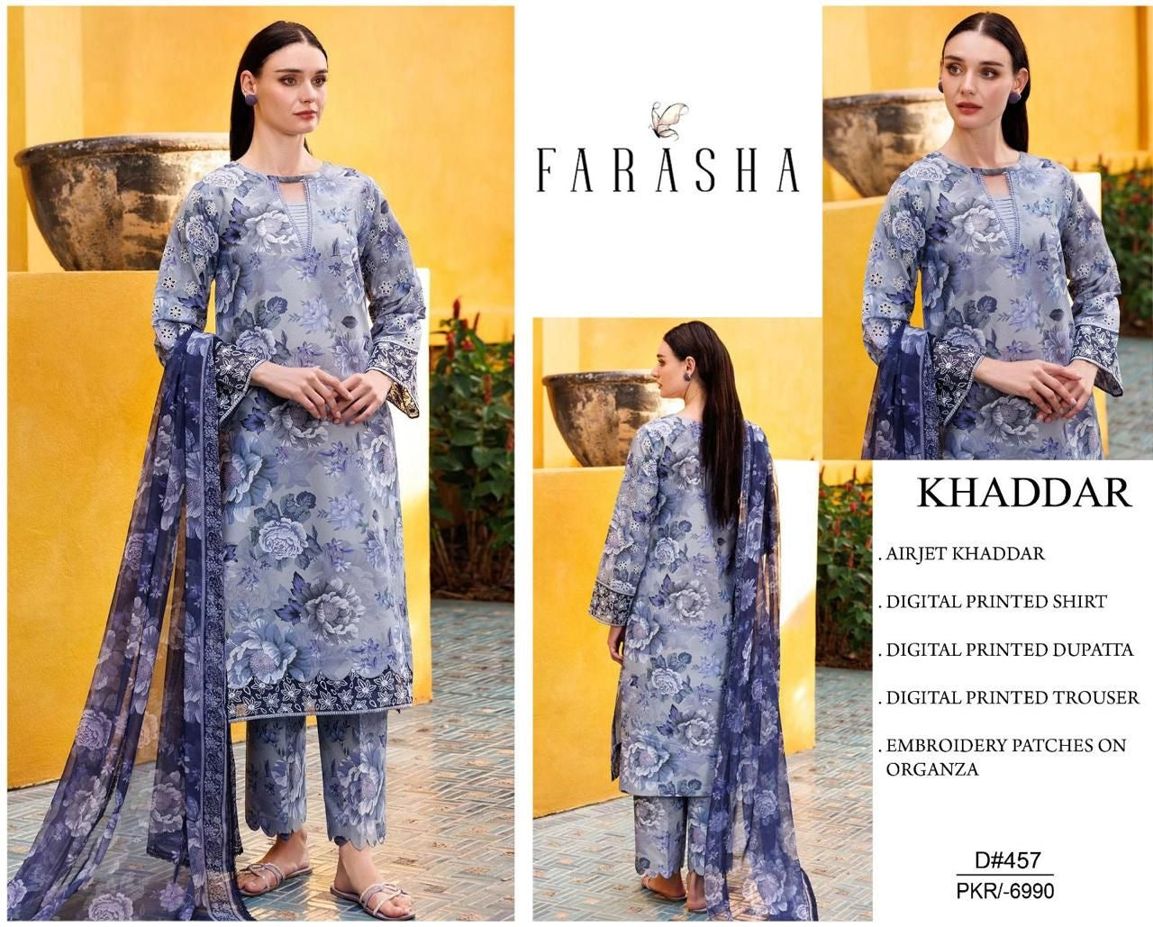 Khaddar embroidered 3pc M-29