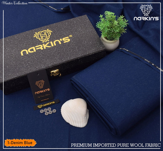 Narkins Wool Denim Blue