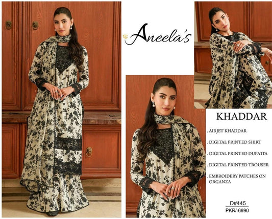 Khaddar embroidered 3pc M-21
