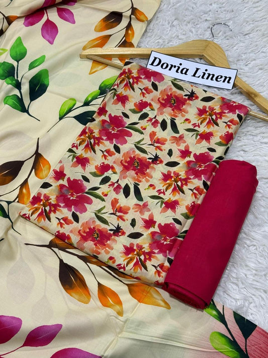 Doria Linen 3Pc Collection F38