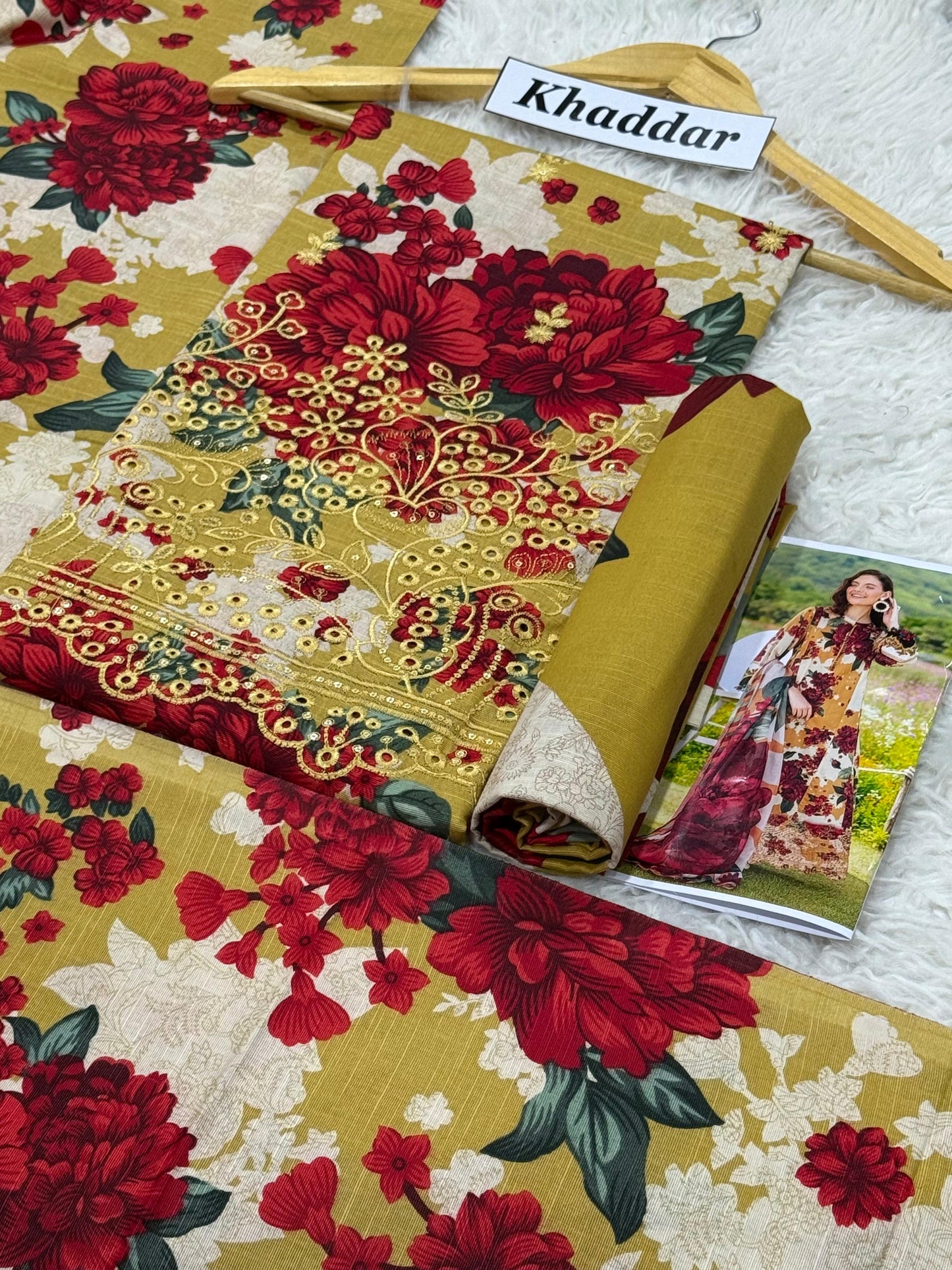 Khaddar 3 Pc Dress K7